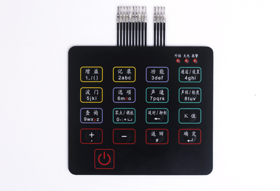 LGF Backlit Membrane Switch - Suzhou Jianwei Membrane Switch Co., Ltd.